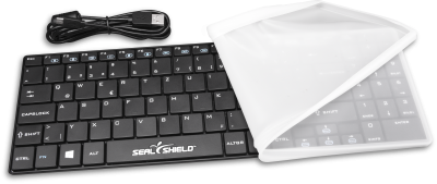 Seal Shield Tastatur schwarz SSKSV099WV2DE (IP66, cordless)