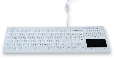 Meditast T1TPW Silikontastatur Touchpad (IP68, weiß)