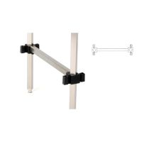 Regalsprosse mitte für Regalständer - Edelstahl Regalsystem - Tiefe 400 mm